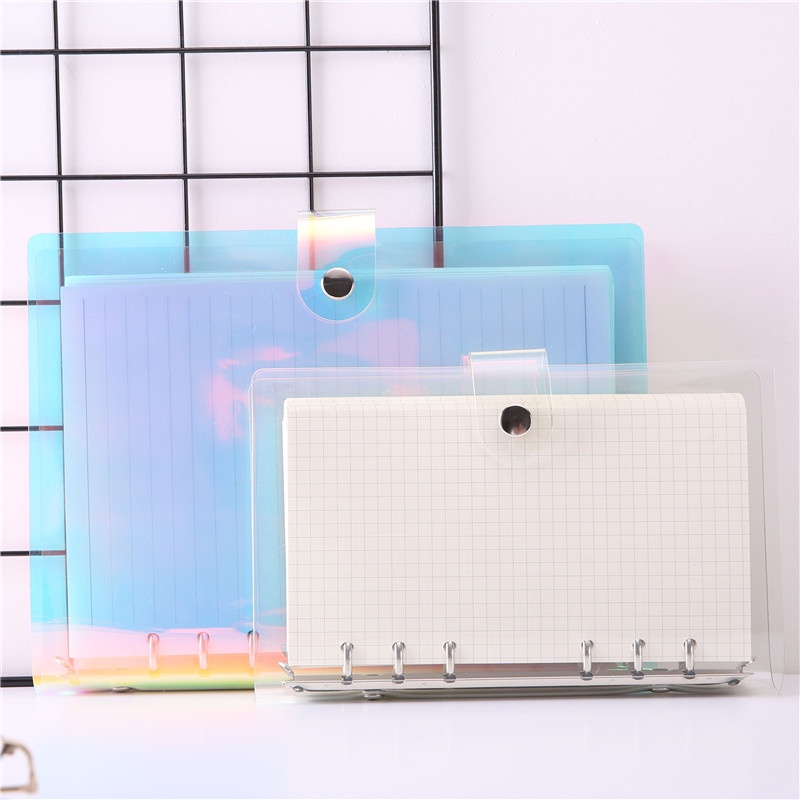 Vỏ Đựng Sổ Tay A6 / A5 Bằng Pvc 6 Lỗ Tiện Dụng