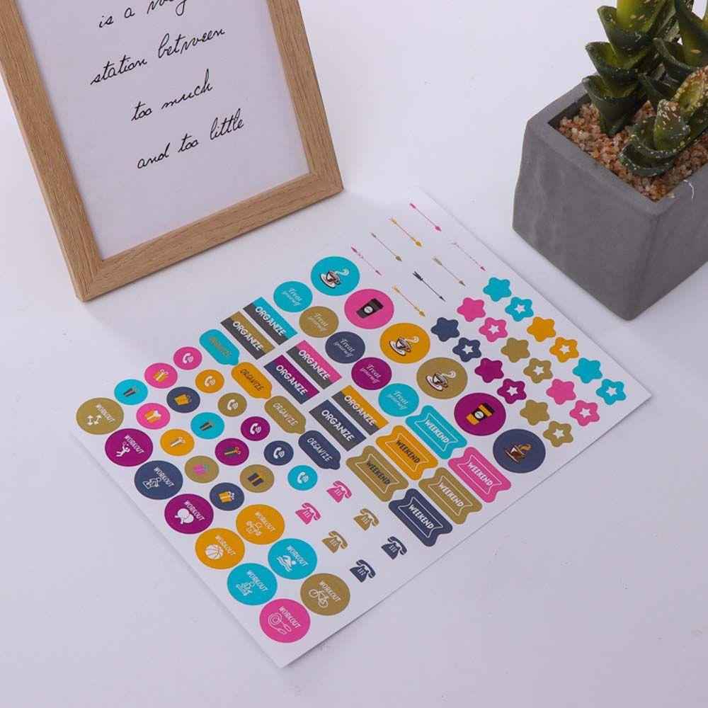 Miếng Dán Trang Trí Sổ Tay / Nhật Ký Tự Dính Chống Thấm Nước Họa Tiết Dễ Thương