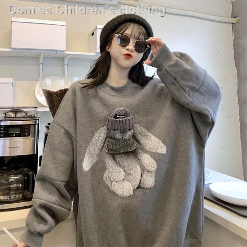 Áo sweater dài tay dáng rộng phong cách retro thời trang mùa thu mới dành cho nữ 2021