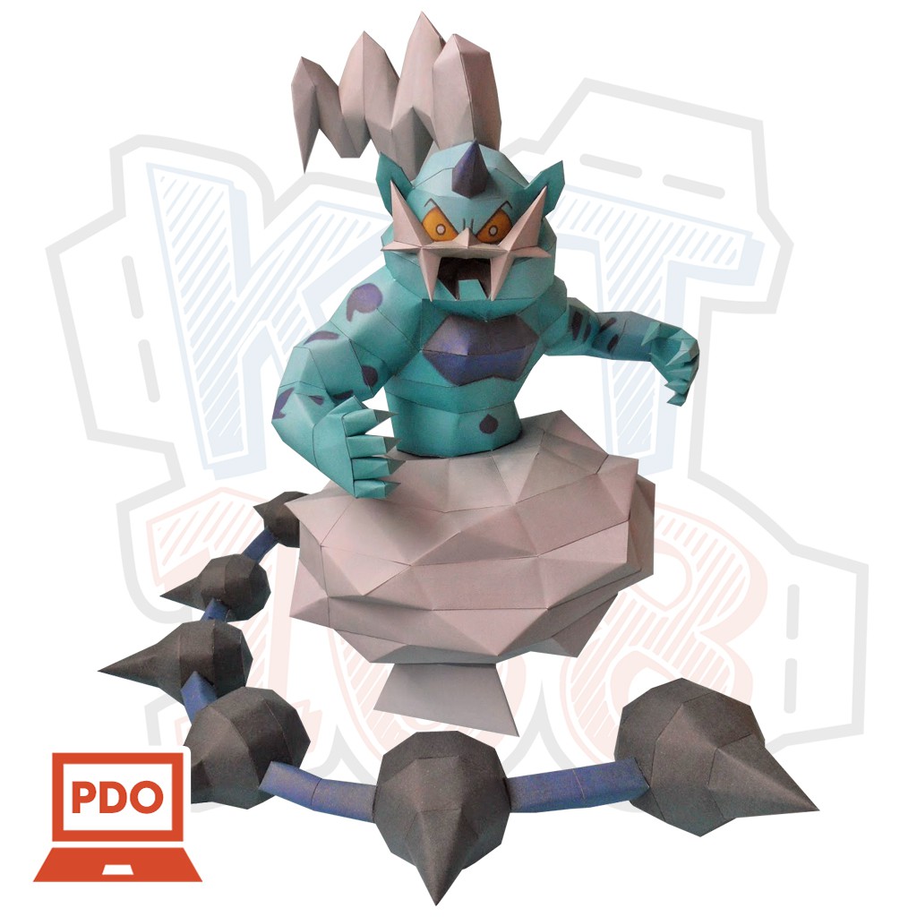 Mô hình giấy Anime Pokemon Thundurus