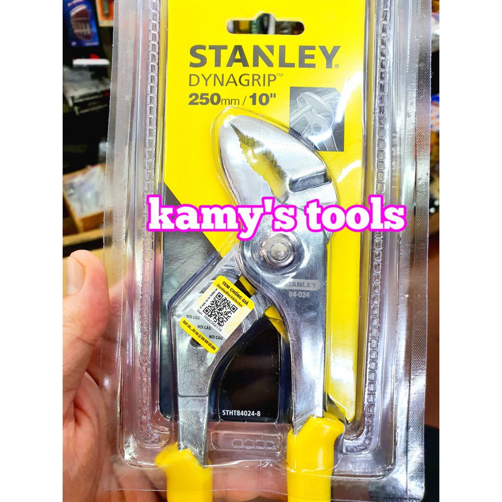 Kìm mỏ quạ 5 lỗ stanley 10 inch 84-024 và 12 inch 84-021