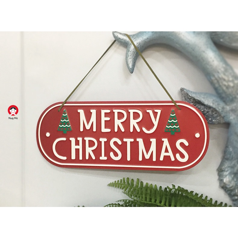 Bảng Treo Trang Trí Giáng Sinh Hình Ngôi Nhà