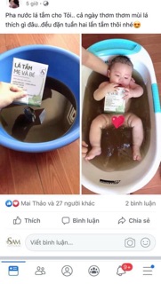 [Sam Natural] Lá tắm mẹ và bé