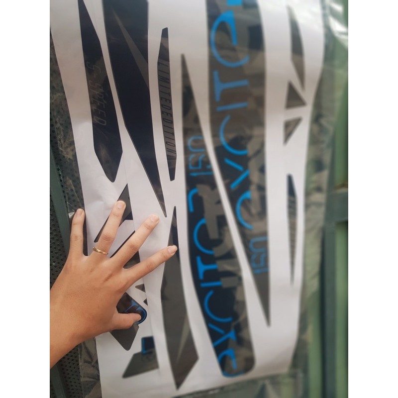 Tem rời Exciter 150 limited Xanh xám Cover