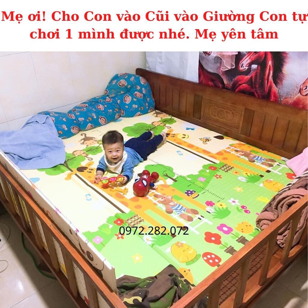 [HÀNG CHUẨN] Chiếu Xốp Trải Sàn, Thảm xốp Xpe cho bé 2 mặt khổ 2m*1,8m