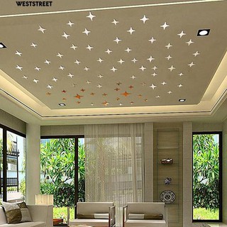 50 sticker hình ngôi sao 3d dán tường trang trí