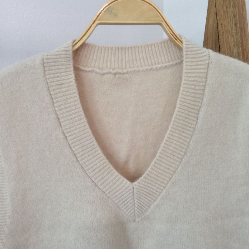 Áo gile len secondhand phong cách vintage dành cho nữ