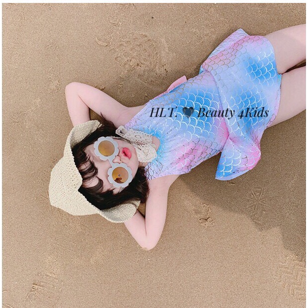 Đồ bơi bé gái - Set bơi bikini nàng tiên cá hot hit