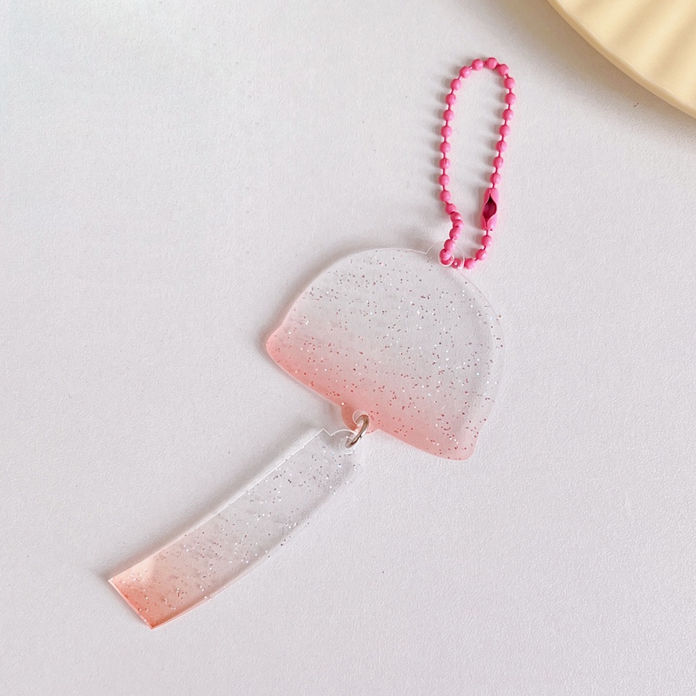 Nhẫn Thủ Công DIY Bằng Acrylic Trong Suốt Phối Tua Rua Màu Gradient Dễ Thương