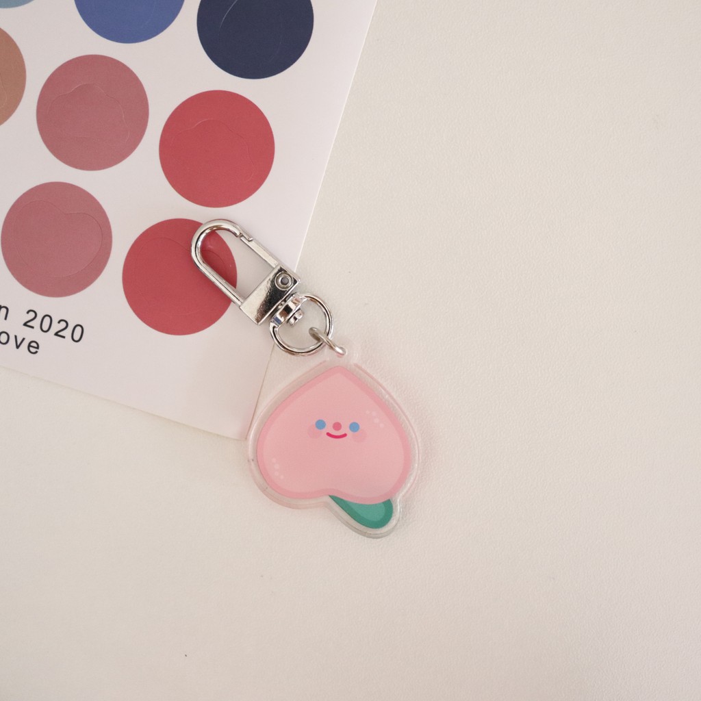 Móc chìa khóa trang trí hình gương dễ thương nhiều kiểu tùy chọn