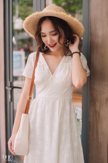 ĐẦM MAXI HOA CÚC (KÈM HÌNH THẬT)