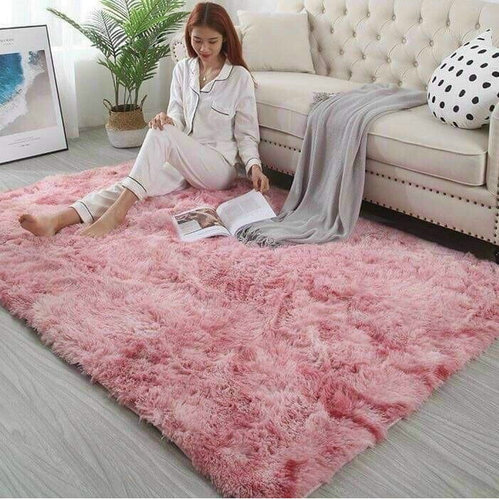 Thảm trải sàn, thảm lông loang trang trí decor cực đẹp, kích thước m6 x2m hàng dày dặn chuẩn loại 1
