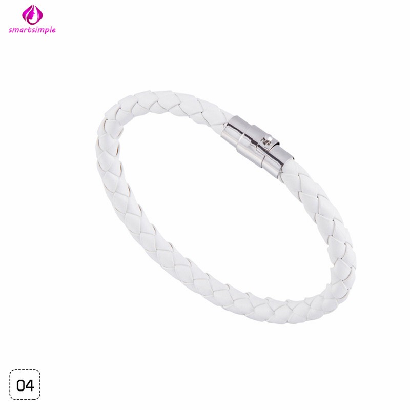 Vòng Tay Da Thiết Kế Đơn Giản 6mm