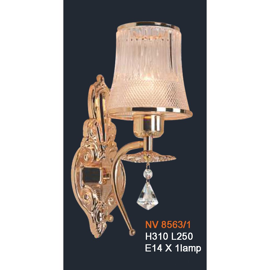 Đèn treo tường - vách tường trang trí kiểu cổ điển -VKT-NV-8563/1 (Tặng kèm bóng đèn chuyên dụng )