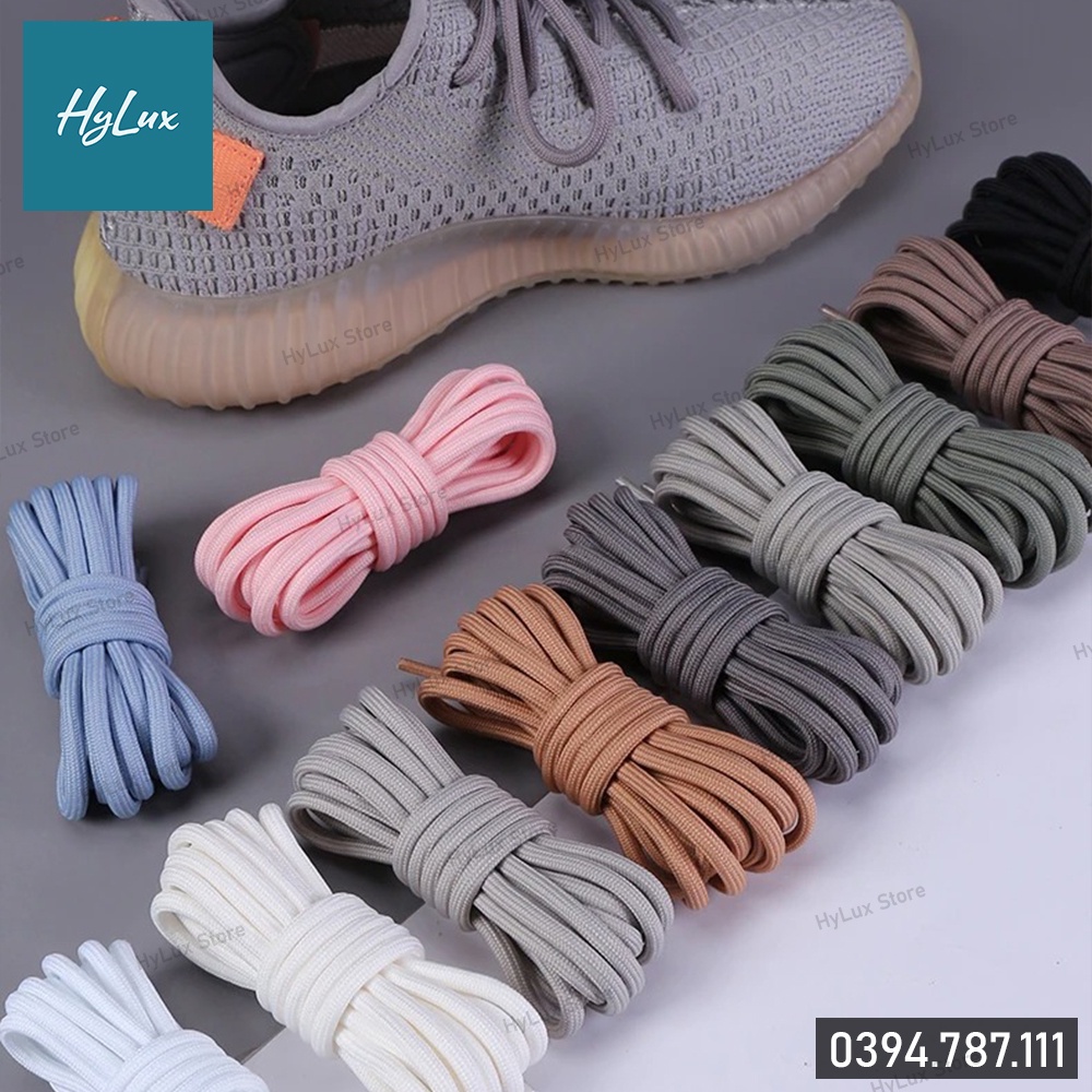 Dây giày tròn Yeezy, Mlb bảng 20 màu cao cấp [ảnh chụp thật]