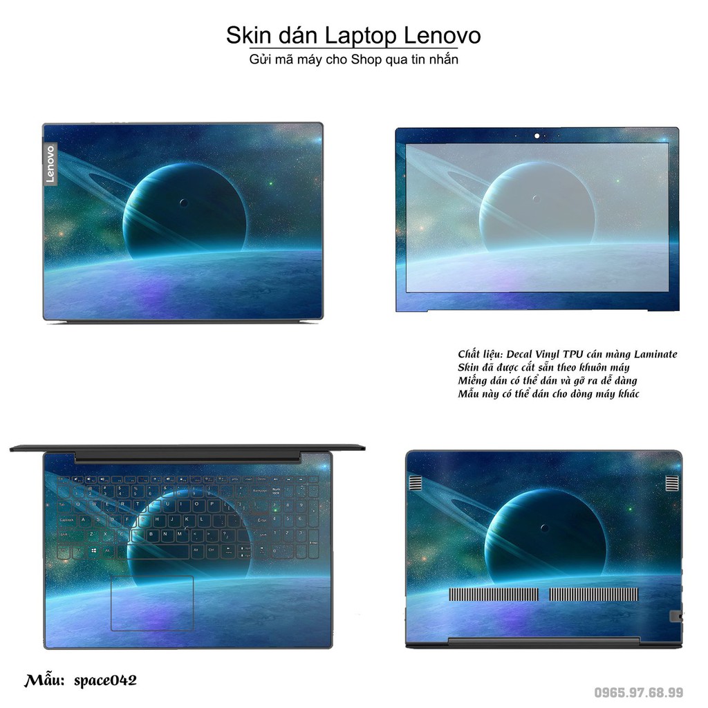 Skin dán Laptop Lenovo in hình không gian nhiều mẫu 7 (inbox mã máy cho Shop)