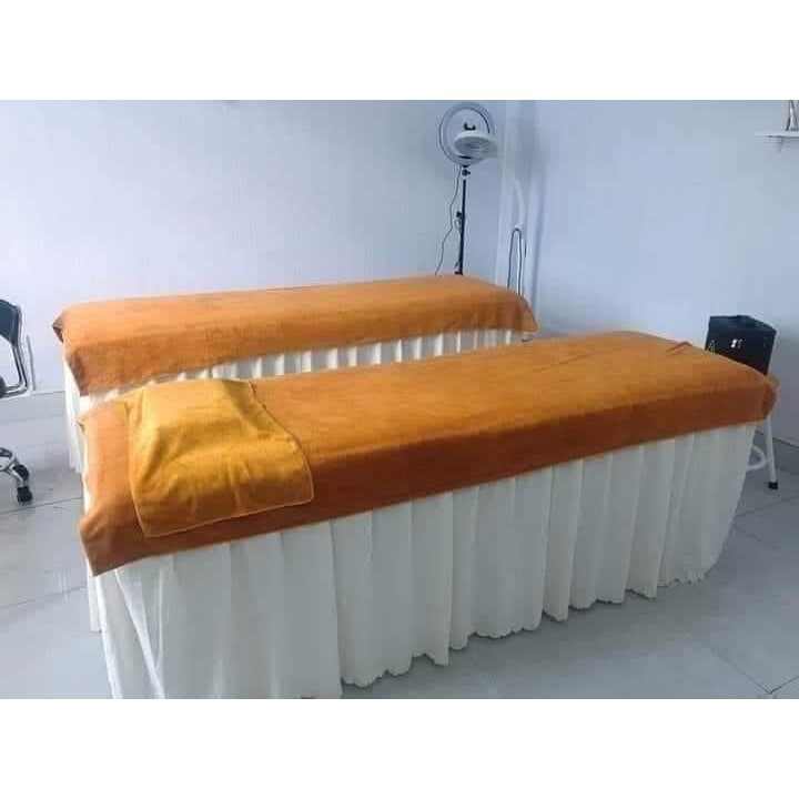 Khăn trải giường spa Anh Minh chất microfiber kt 90*190cm có thể dùng để đắp người vào mùa đông