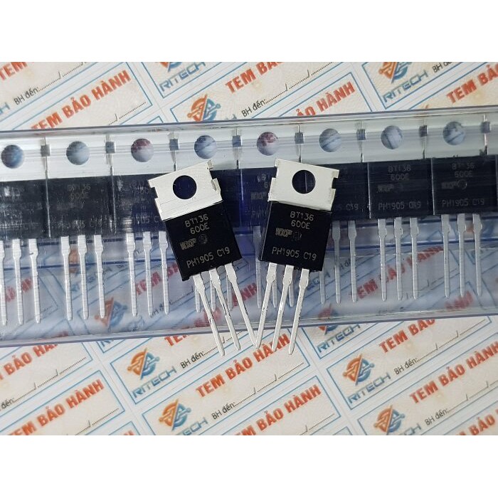 [Combo 15 chiếc] BT136-600E, BT136 TO-220 TRIAC 4A/600V