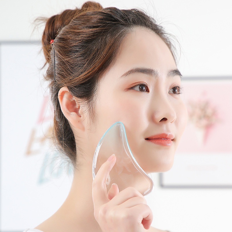 Large transparent face shaving board artifact beauty face-lift