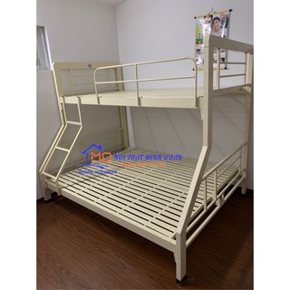 Giường sắt 2 tầng cao cấp Minh Quân Trên 1m2 dưới 1m6, tháo lắp dễ dàng