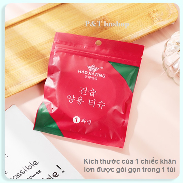 Khăn Tắm Dạng Viên Nén Hàn Quốc Kích Thước 70x140 Cm và 70x100 Cm