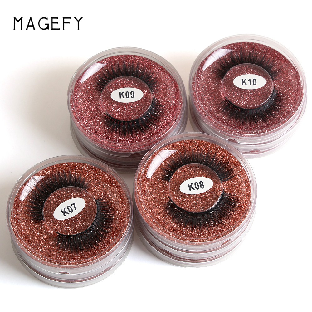 Cặp lông mi giả MAGEFY 3D mềm mại tự nhiên có thể tái sử dụng
