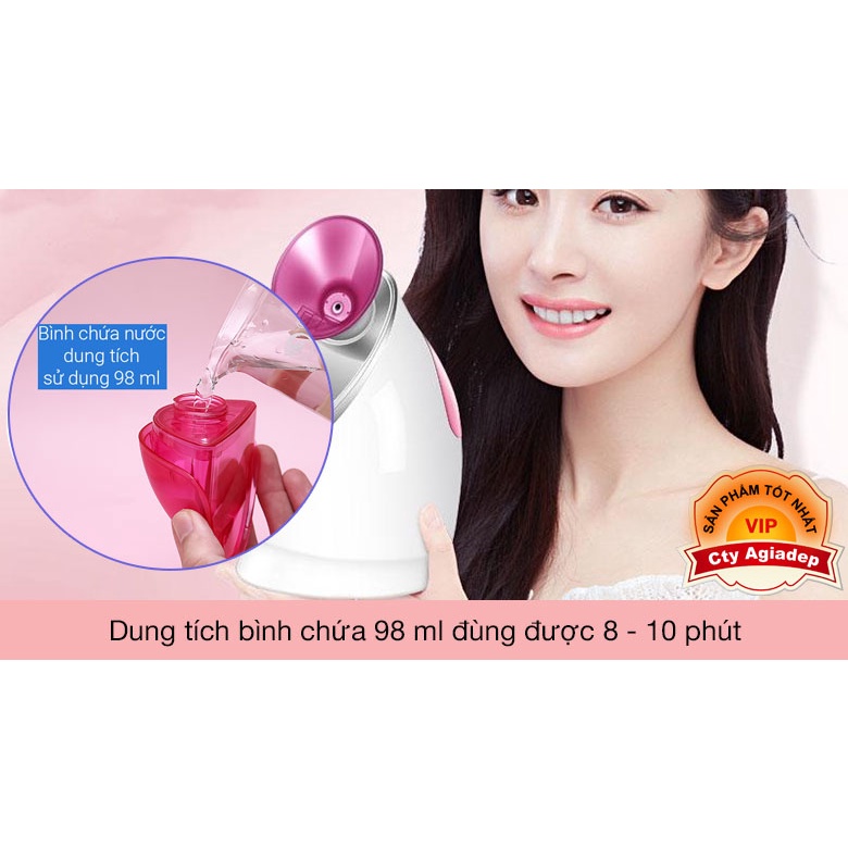 Xịt khoáng nóng Ionic Máy xông hơi mặt tạo ẩm cho da Máy xông hơi khử trùng bằng ozone Tiệt trùng hương thơm - Agiadep