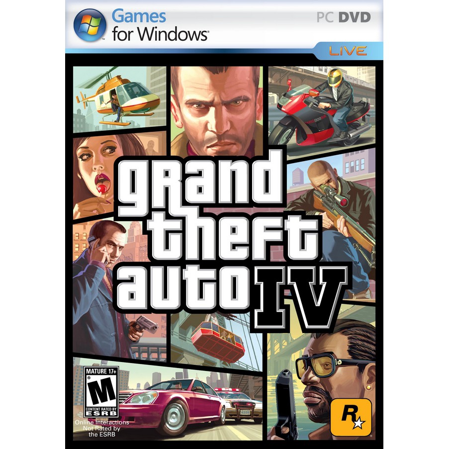 Grand Theft Auto IV ( GTA IV ) - 4 DVD