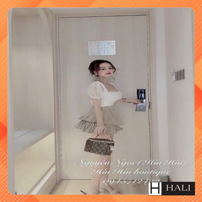 Chân váy xếp ly 2 tầng xòe bồng quảng châu hottrend 2021 | BigBuy360 - bigbuy360.vn