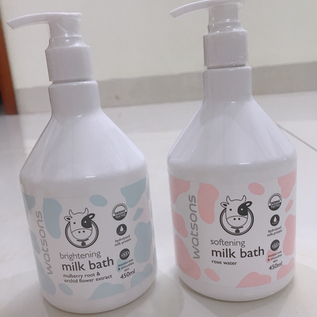 [Hàng chuẩn Thái] Sữa tắm con bò Watsons Milk Bath 450ml