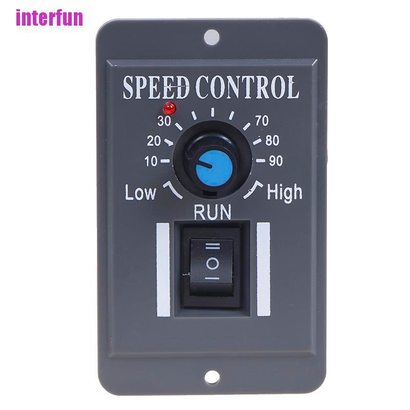 [Interfun1] 12V 24V 36V 48V Pwm Dc Motor Speed Controller Reversible Switch 6A Regulator [Fun]