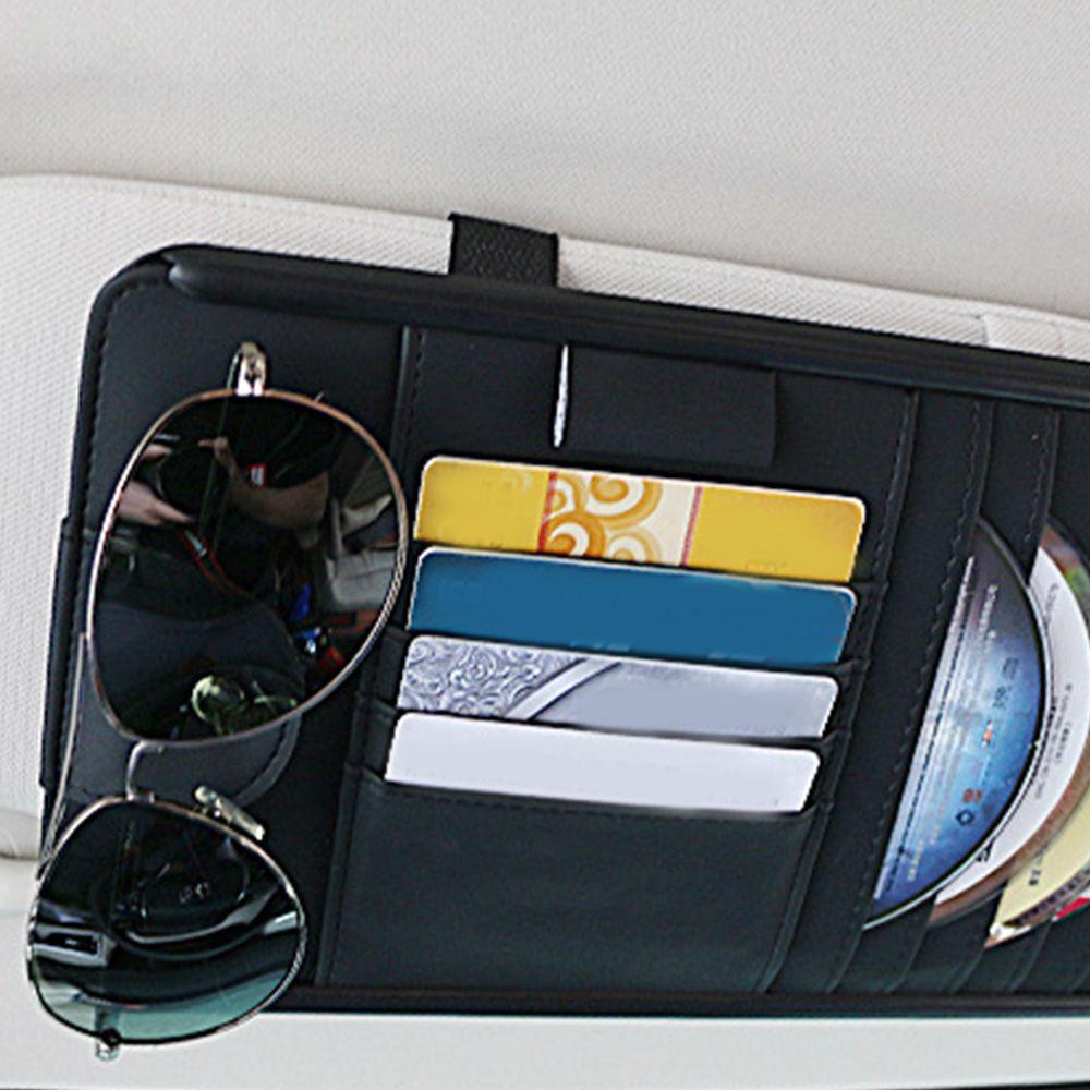 Túi Đựng Thẻ Gắn Tấm Che Nắng Xe Hơi Nhiều Ngăn Tiện Lợi