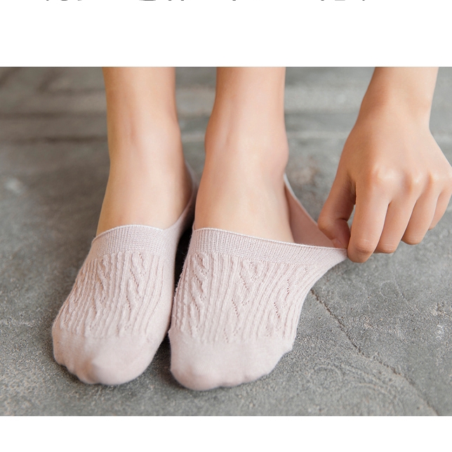 Tất mang giày búp bê chất Cotton chống trượt