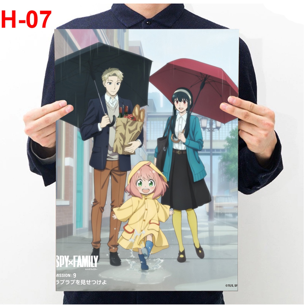 Tranh dán tường anime Spy X Family , Áp Phích anime Spy X Family, Poster anime Spy X Family