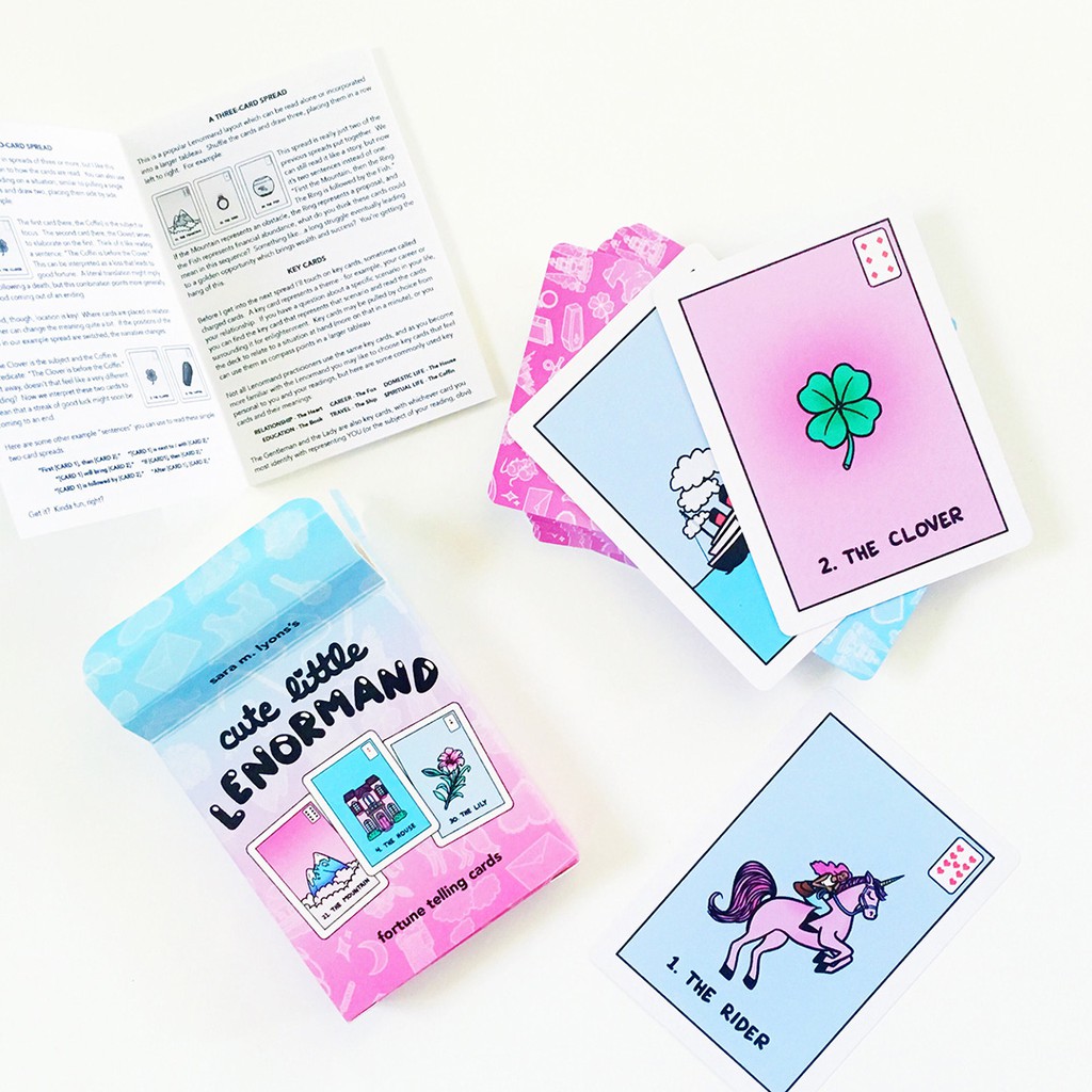 Bộ Bài Cute Little Lenormand (Mystic House Tarot Shop) - Bài Gốc Authentic Chính Hãng 100%