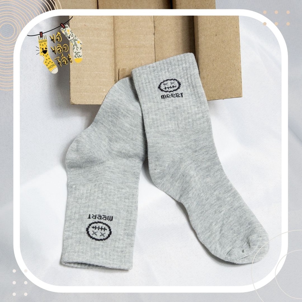 TẤT VỚ UNISEX IN CHỮ CÁ TÍNH TRƠN