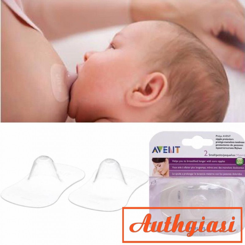 Núm trợ ti ty cỡ chuẩn Philips Avent bảo vệ đầu ti khi cho trẻ bú