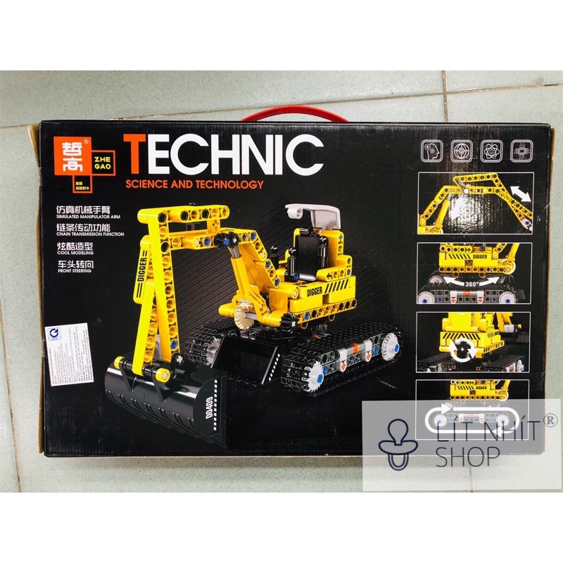 Lego xe máy xúc 310 chi tiết/ Excavator Lego