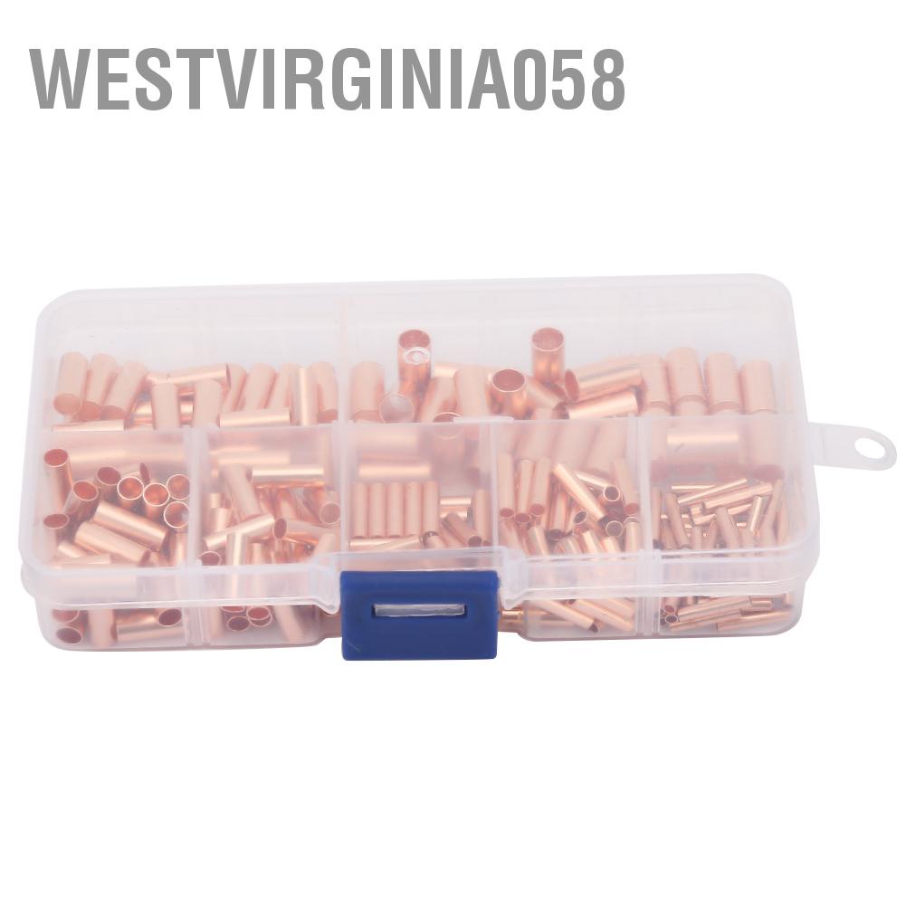 Có thể bán buôn Ống kết nối đồng đỏ 250 chiếc GT1-6mm Đầu ống dây trung gian Westvirginia058 Hàng giao ngay