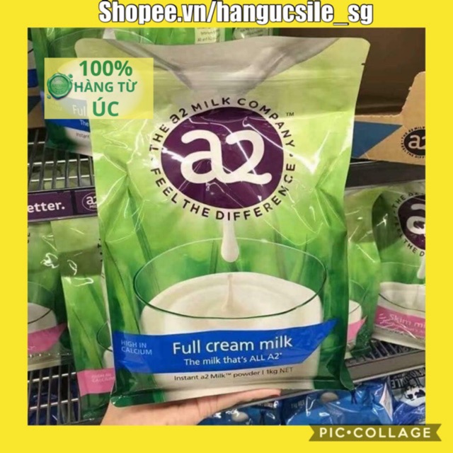 Sữa A2 Fullcream bịch 1 kg