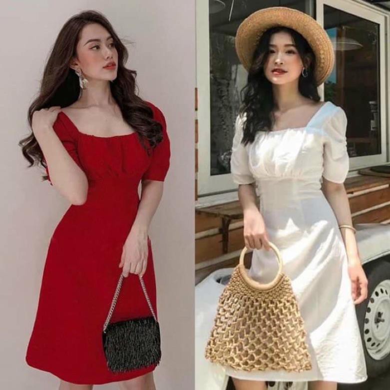 ĐẦM NỮ TRẮNG DỰ TIỆC DẠO PHỐ SIÊU XINH👉RẺ NHẤT SHOPEE -HÀNG CAO CẤP LOẠI 1👈FORM VÁY CHUẨN ĐẸP,SANG TRỌNG , '