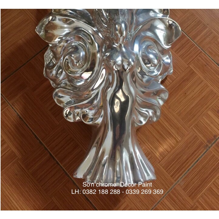 Sơn Chrome Decor Paint hiệu ứng màu inox trên mọi chất liệu