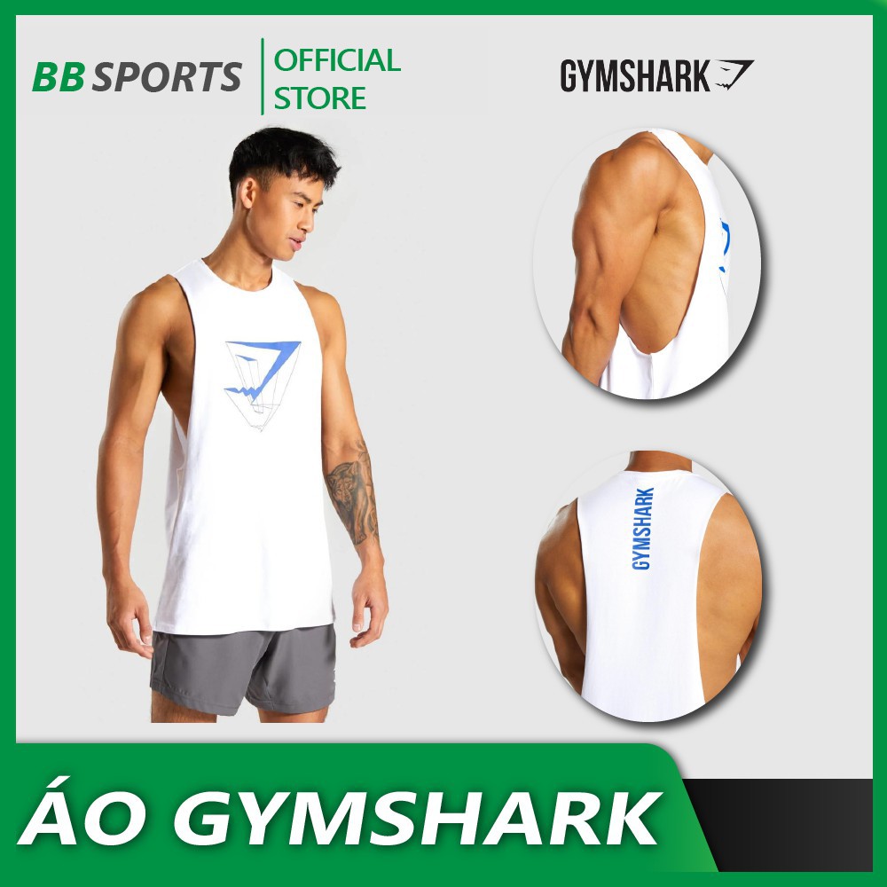 (Có Video) [100% cotton] Áo ba lỗ vải cotton cao cấp Gymshark - Áo Tanktop tập Gym khoe xô - BB SPORTS ☝️