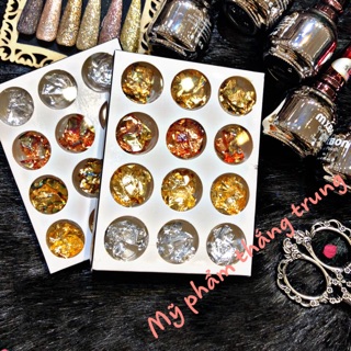 Giấy nhũ bạc ẩn nail