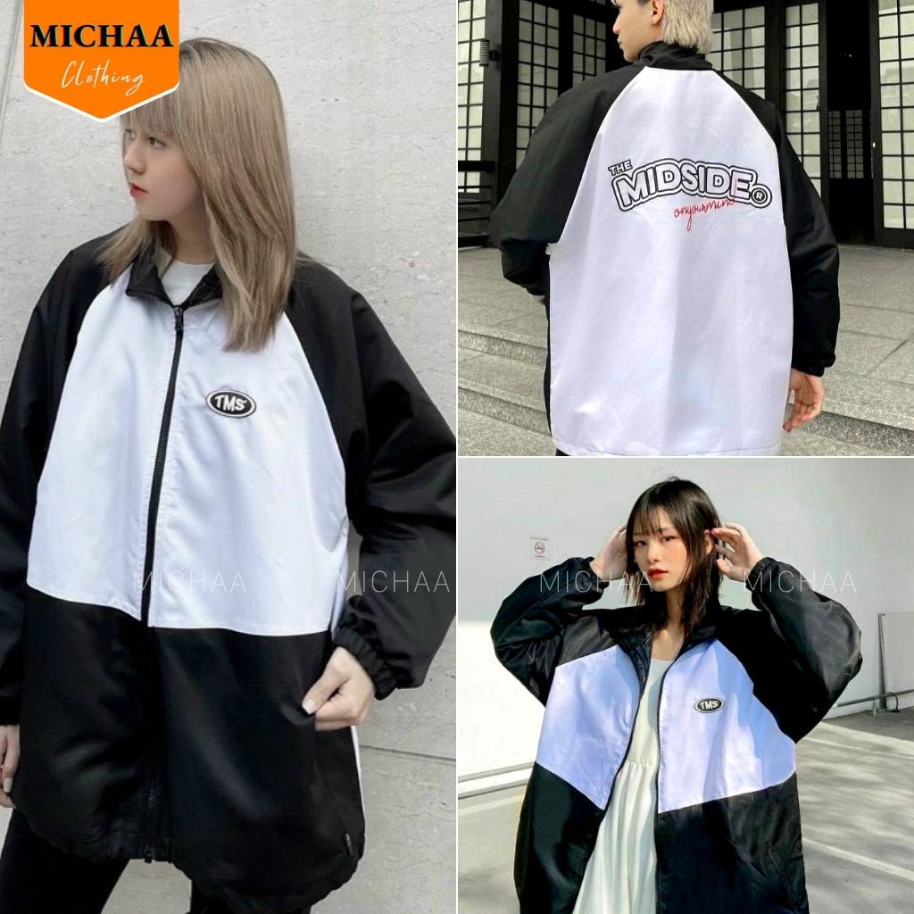 Áo Khoác Bomber Dù TMS Nam Nữ Ulzzang Unisex Kiểu Form Rộng 2 Lớp Jacket - MICHAA