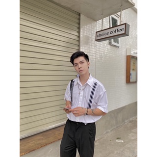 Áo Sơ Mi Cộc Tay Giả Đai