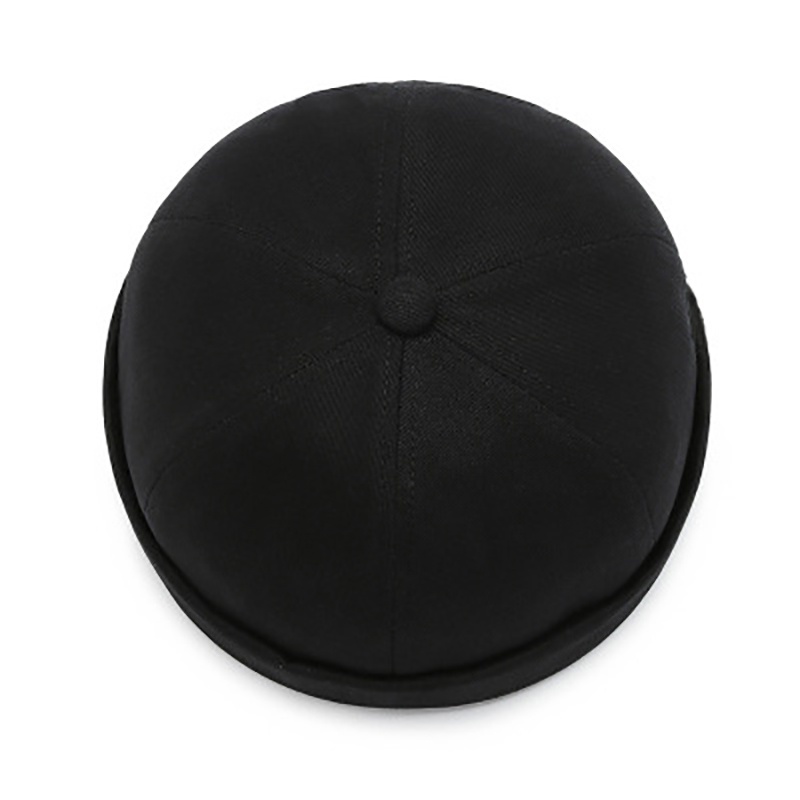 Mũ beanie đội đầu cotton không vành màu trơn vintage kiểu quả dưa nhiều màu sắc cho nam và nữ