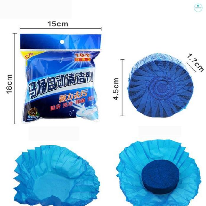 Combo 10 Viên Thả Bồn Cầu Khử Mùi Diệt Vi Khuẩn Hàn Quốc - Viên Thả Toilet Diệt Vi Khuẩn