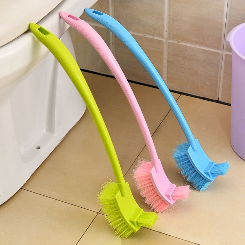 Bàn Chải Vệ Sinh Toilet Hai Mặt Bằng Nhựa Mềm