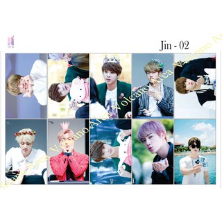 [BTS] Set sticker Jin (3 mẫu)- có nhiều mẫu Kpop